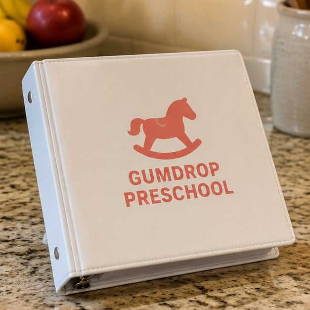 Customer photo of a custom mini binder