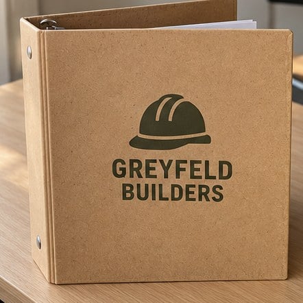 Custom Eco Recycled Board Binders